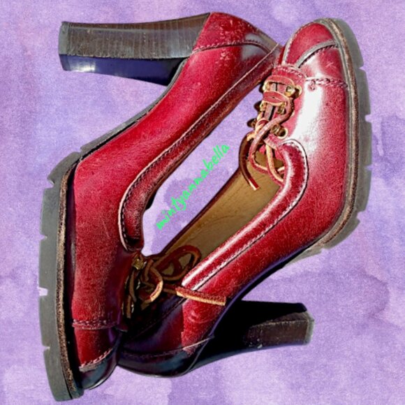 Michael Michael Kors All-Leather Tie Chunky Heels - Picture 5 of 15